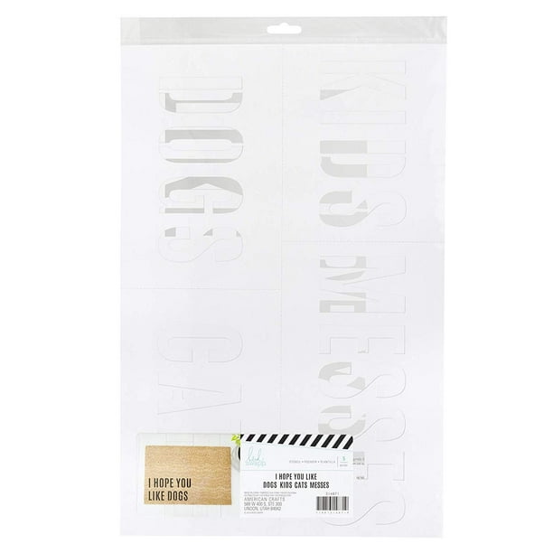 Hello Design American Crafts Heidi Swapp DIY Doormat Stencil 1 Piece Template Hello Design American Crafts Heidi Swapp DIY Doormat Stencil 1 Piece Template